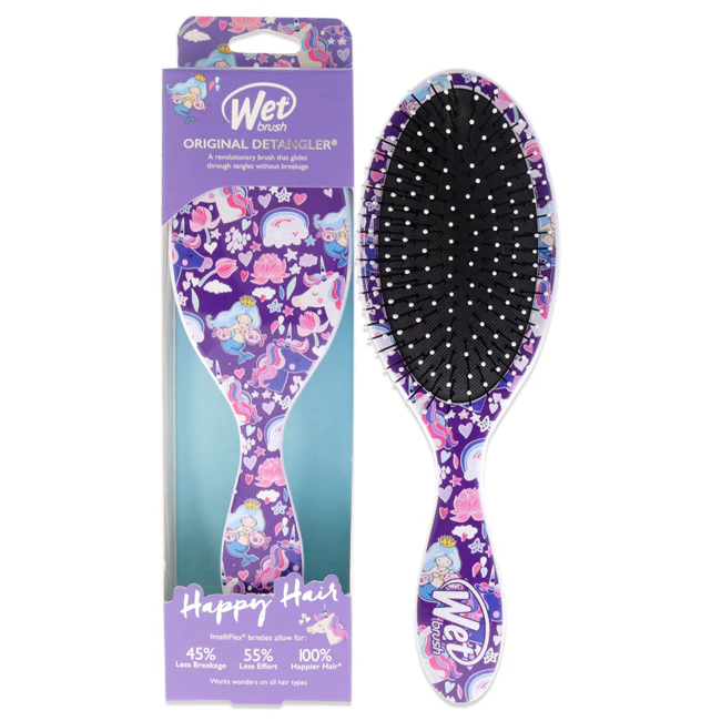 Wet Brush Original Detangler Happy Hair Brush - Mermaids and Unicorns by Wet Brush for Unisex - 1 Pc Hair Brush - Olabens
