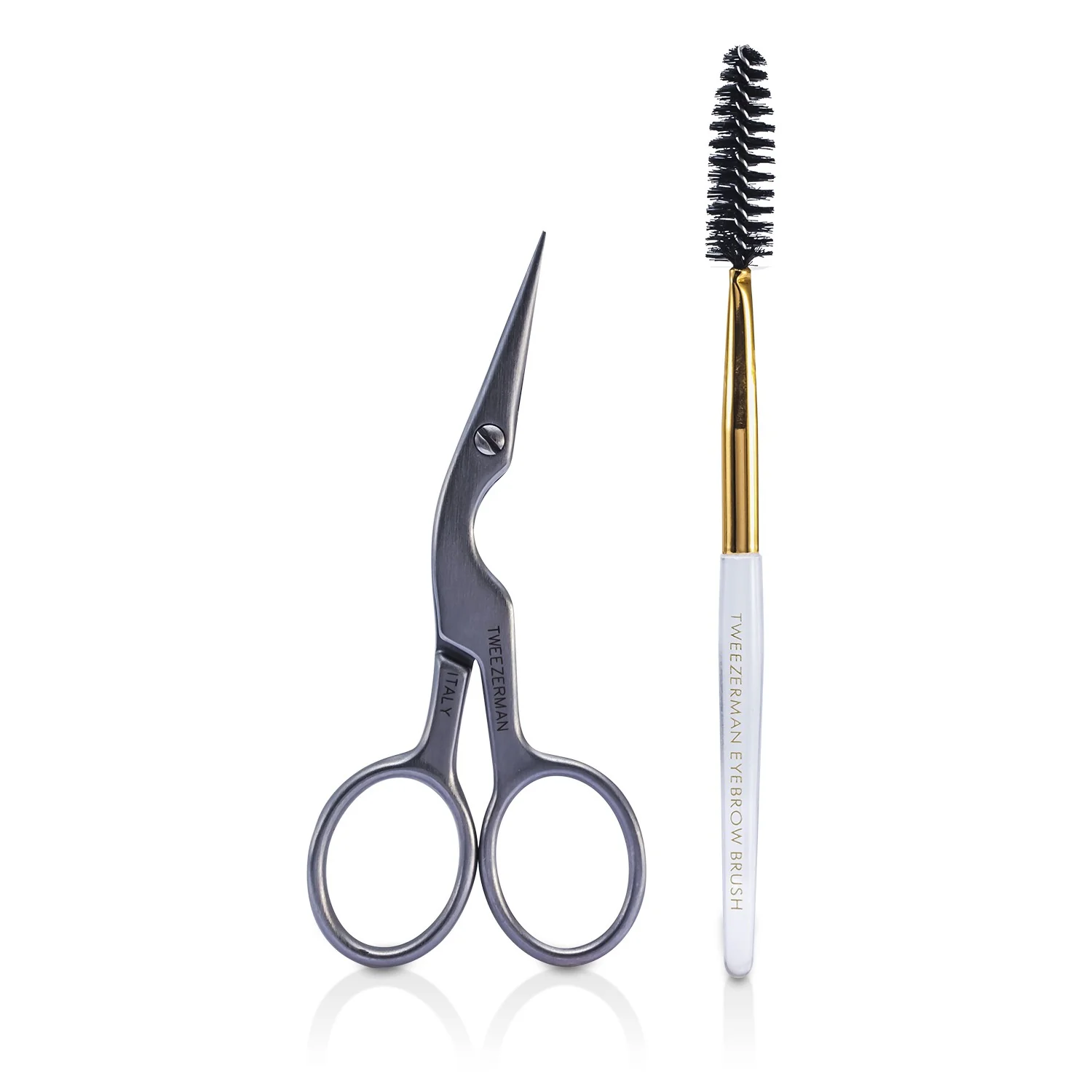 Tweezerman Stainless Brow Shaping Scissors & Brush - Olabens