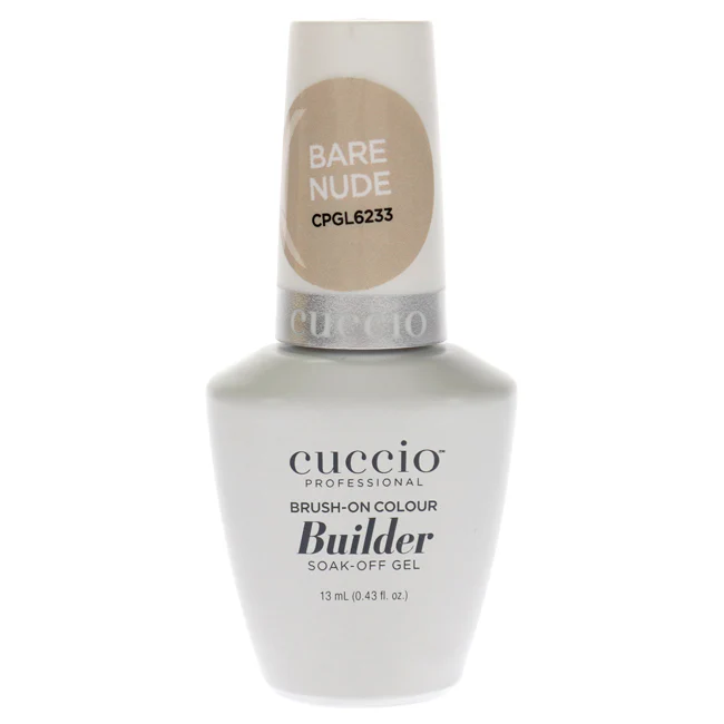 Cuccio Pro Brush-On Colour Builder Soak Off Gel - Bare Nude by Cuccio Pro for Women - 0.43 oz Nail Polish - Olabens