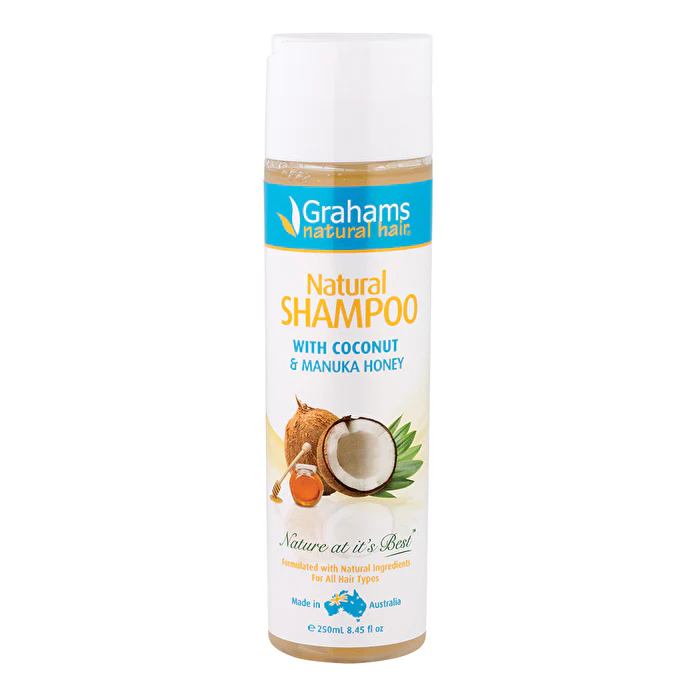 Grahams Natural Alternatives Grahams Natural Natural Shampoo with Manuka Honey & Coconut 250ml - Olabens