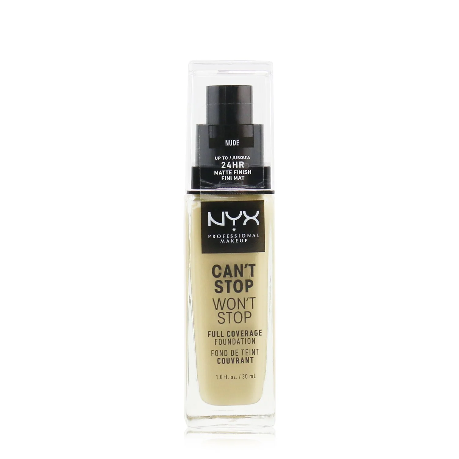 NYX Can't Stop Won't Stop Full Coverage Foundation - # Soft Beige  30ml/1oz - Olabens