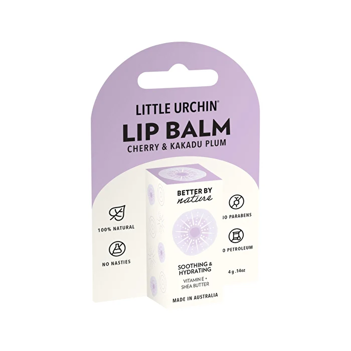 Little Urchin Lip Balm Cherry Kakadu Plum 4g - Olabens