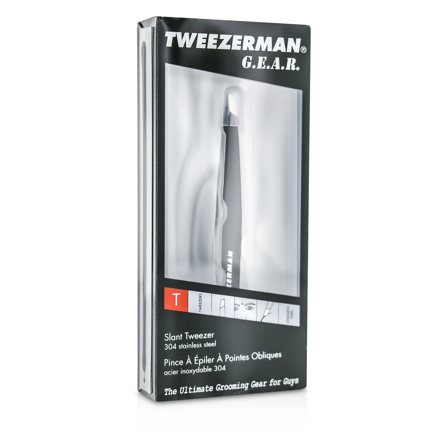 Tweezerman G.E.A.R. Slant Tweezer  1pc - Olabens