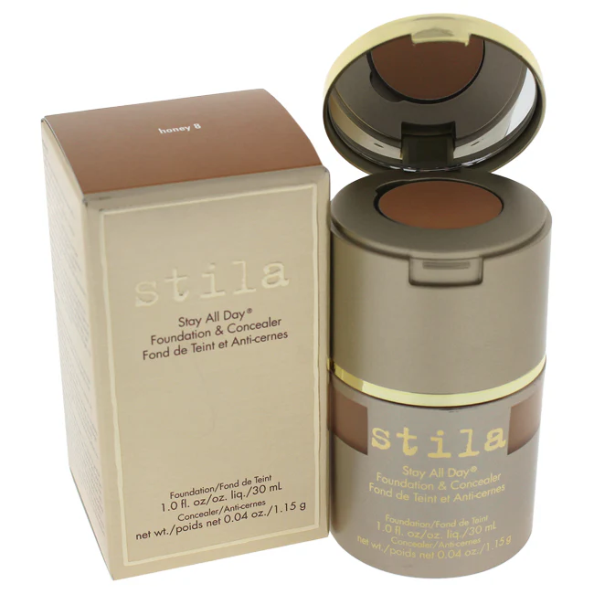 Stila Stay All Day Foundation & Concealer - # 8 Honey by Stila for Women - 1 oz Makeup - Olabens