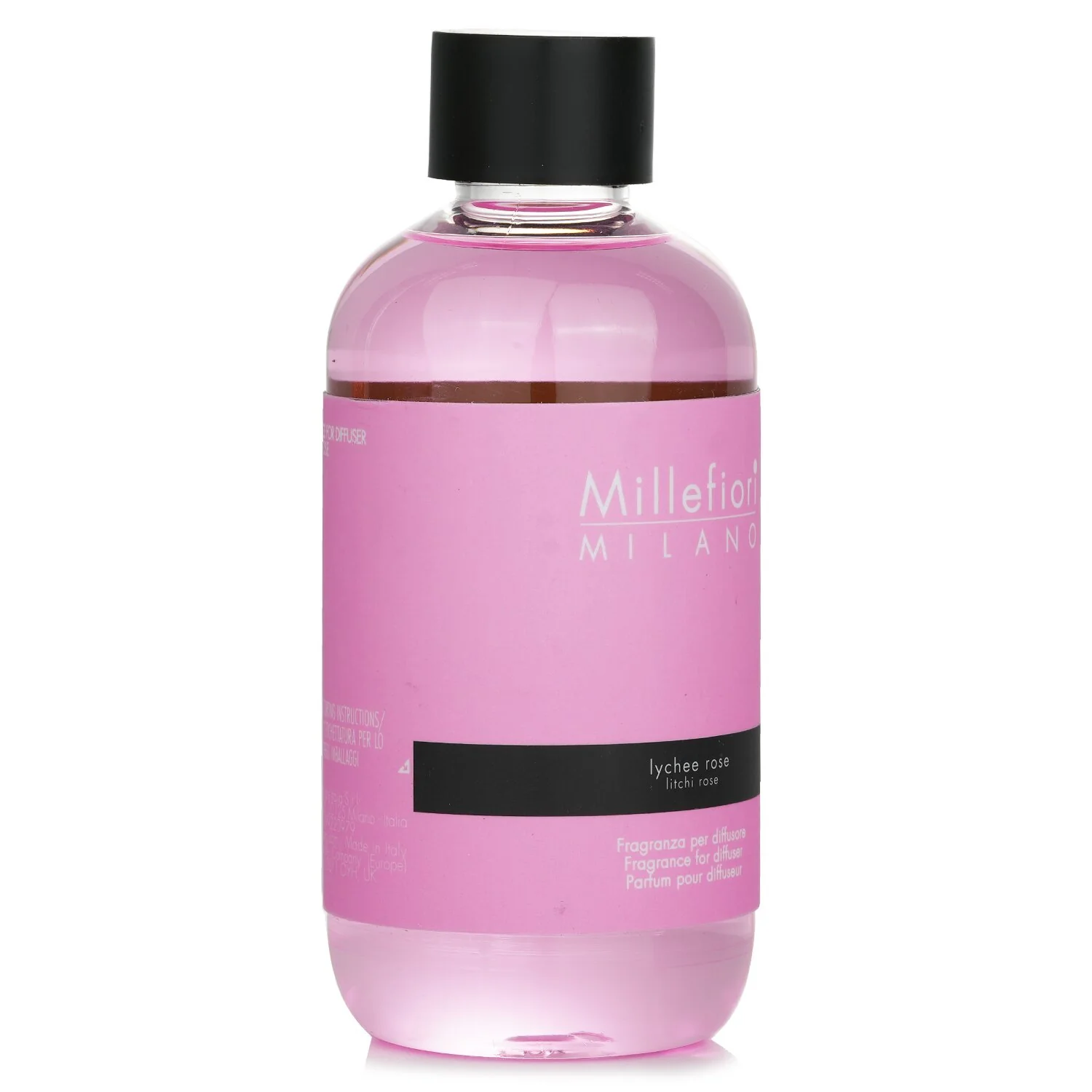 Millefiori Natural Fragrance Diffuser Refill - Lychee Rose  250ml/8.45oz - Olabens