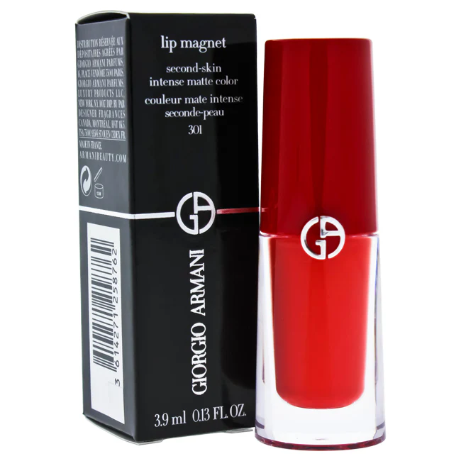 Giorgio Armani Lip Magnet Second-Skin Intense Matte - # 301 Heat by Giorgio Armani for Women - 0.13 oz Lipstick - Olabens
