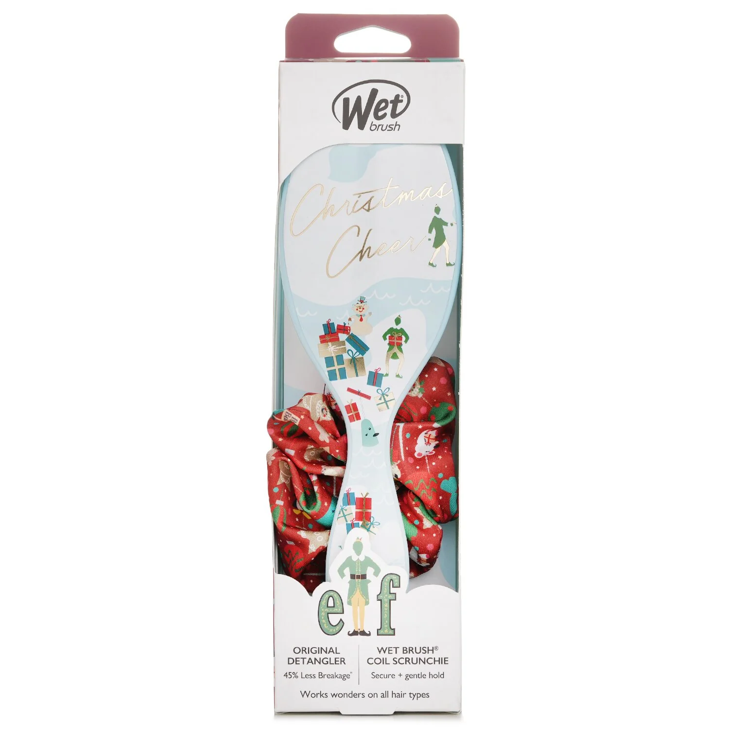 Wet Brush Original Detangler Elf + Scrunchie Hair Brush  1pc - Olabens