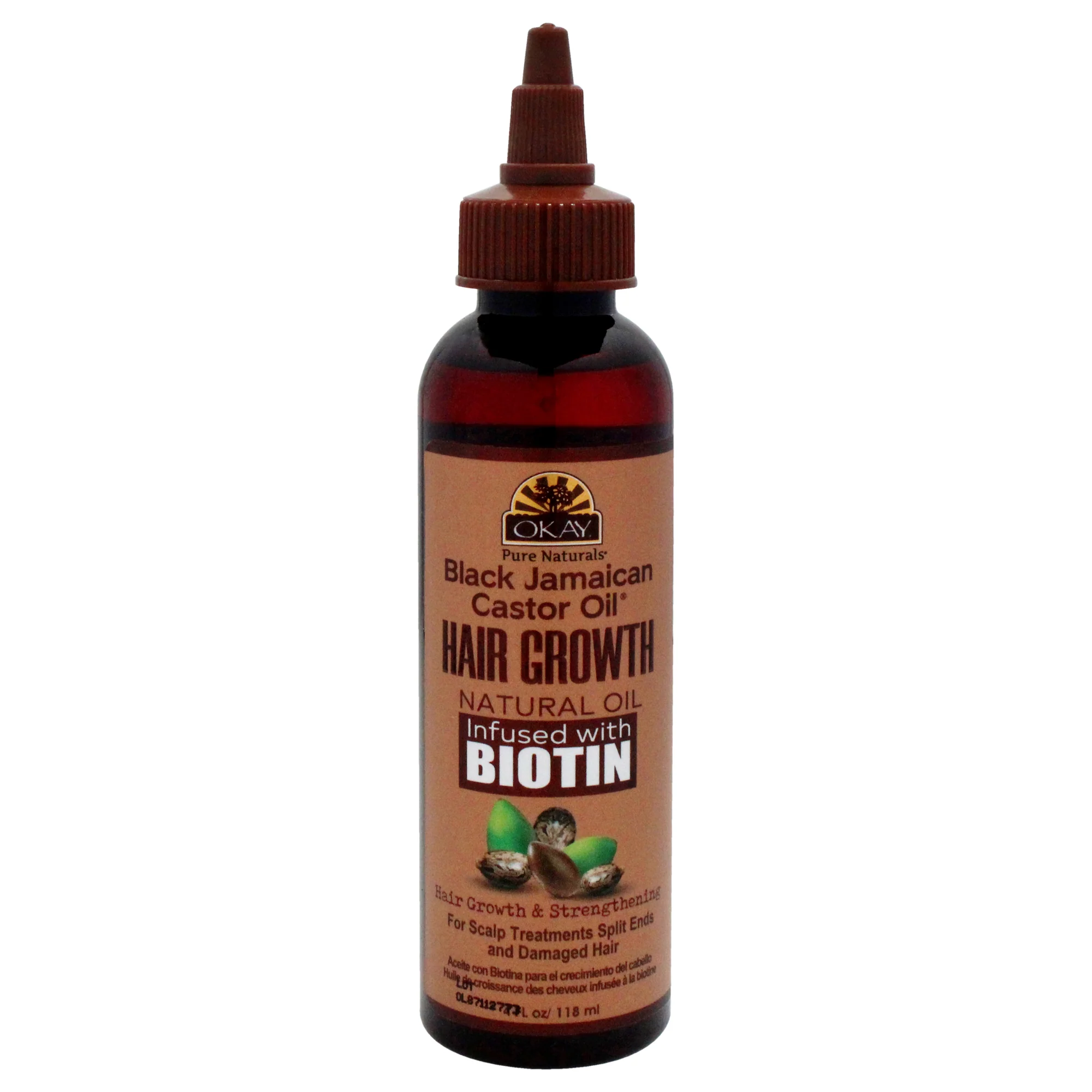 Okay Black Jamaican Castor Oil Hair Growth by Okay for Unisex - 4 oz Oil - Olabens