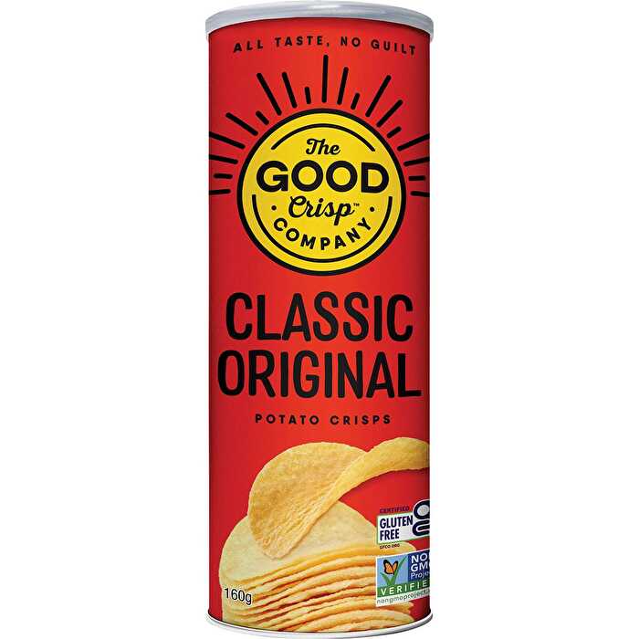 The Good Crisp Company Potato Crisps Classic Original 8x160g - Olabens