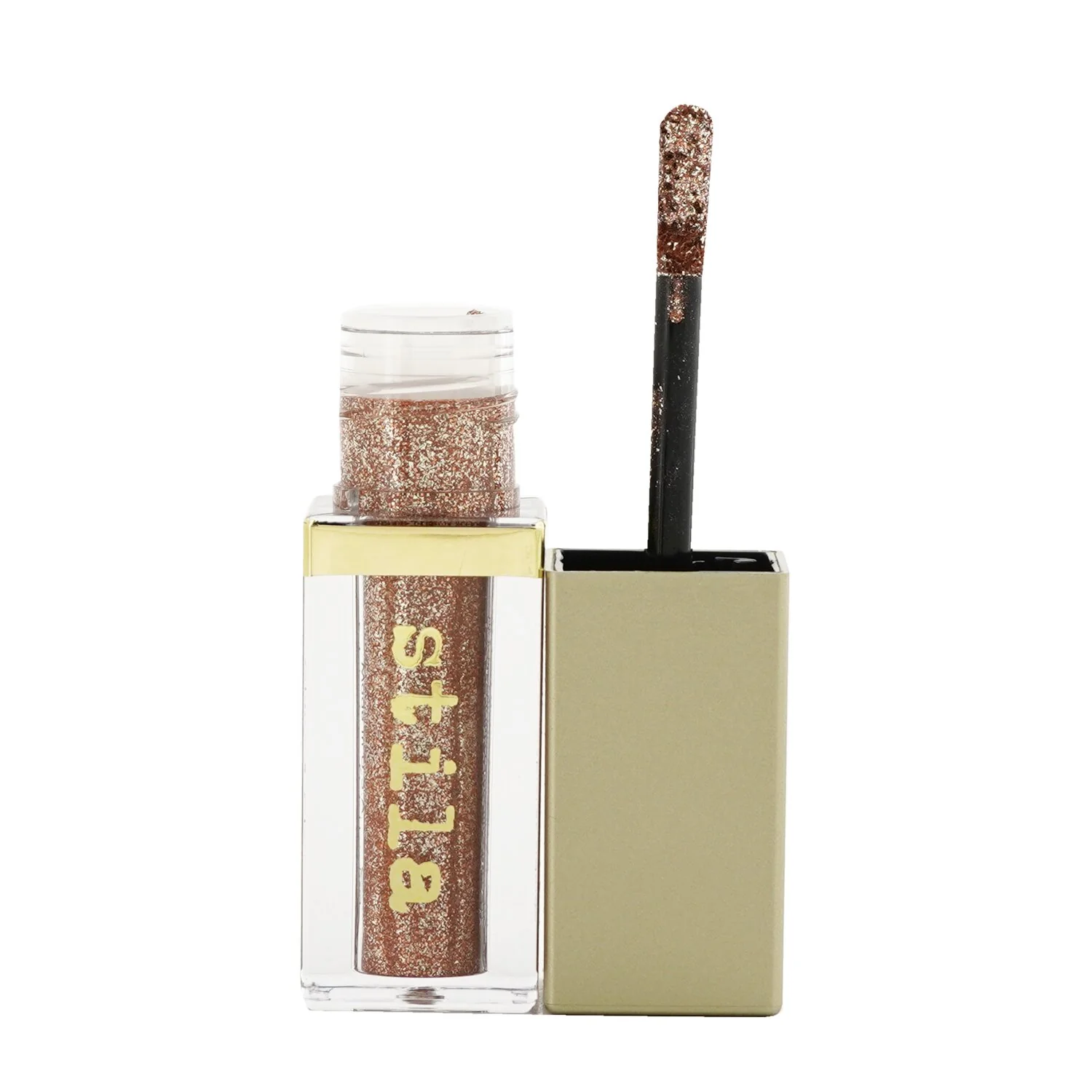 Stila Magnificent Metals Glitter & Glow Liquid Eye Shadow - # Kitten Karma (Champagne With Silver And Copper Sparkle)  4.5ml/0.153oz - Olabens