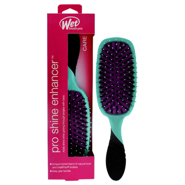 Wet Brush Pro Detangler Shine Enhancer Brush - Purist Blue by Wet Brush for Unisex - 1 Pc Hair Brush - Olabens