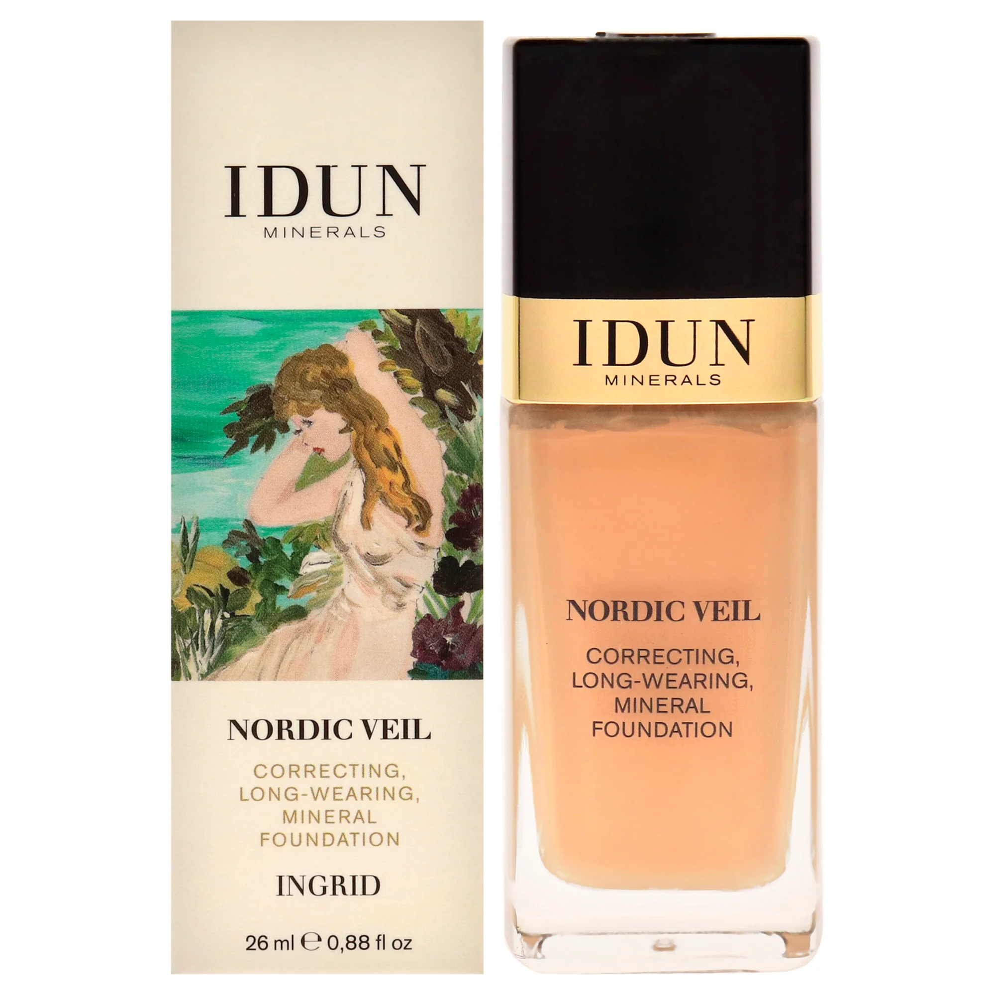 Nordic Veil Foundation - 312 Ingrid by Idun Minerals for Women - 0.88 oz Foundation - Olabens