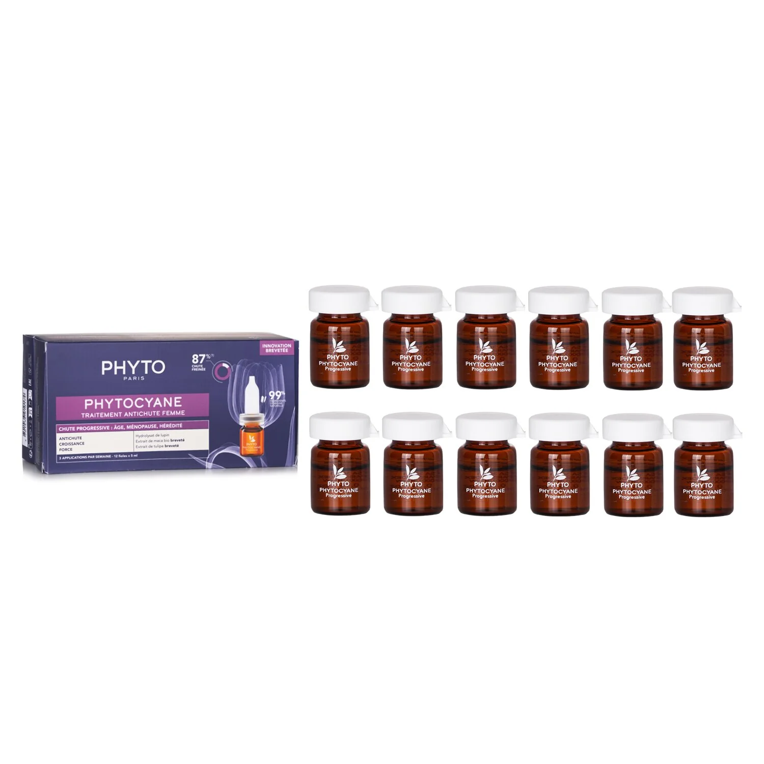 Phyto PhytoCyane Anti-Hair Loss Progressive Treatment (For Women)  12x5ml/0.16oz - Olabens