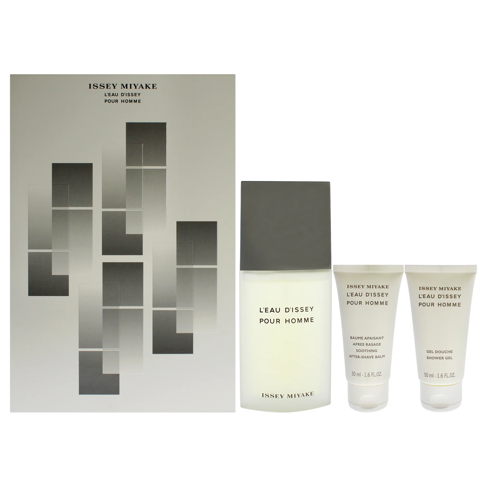 Leau Dissey Pour Homme by Issey Miyake for Men - 3 Pc Gift Set 4.2oz EDT Spray, 1.6oz Shower Gel, 1.6oz After Shave - Olabens