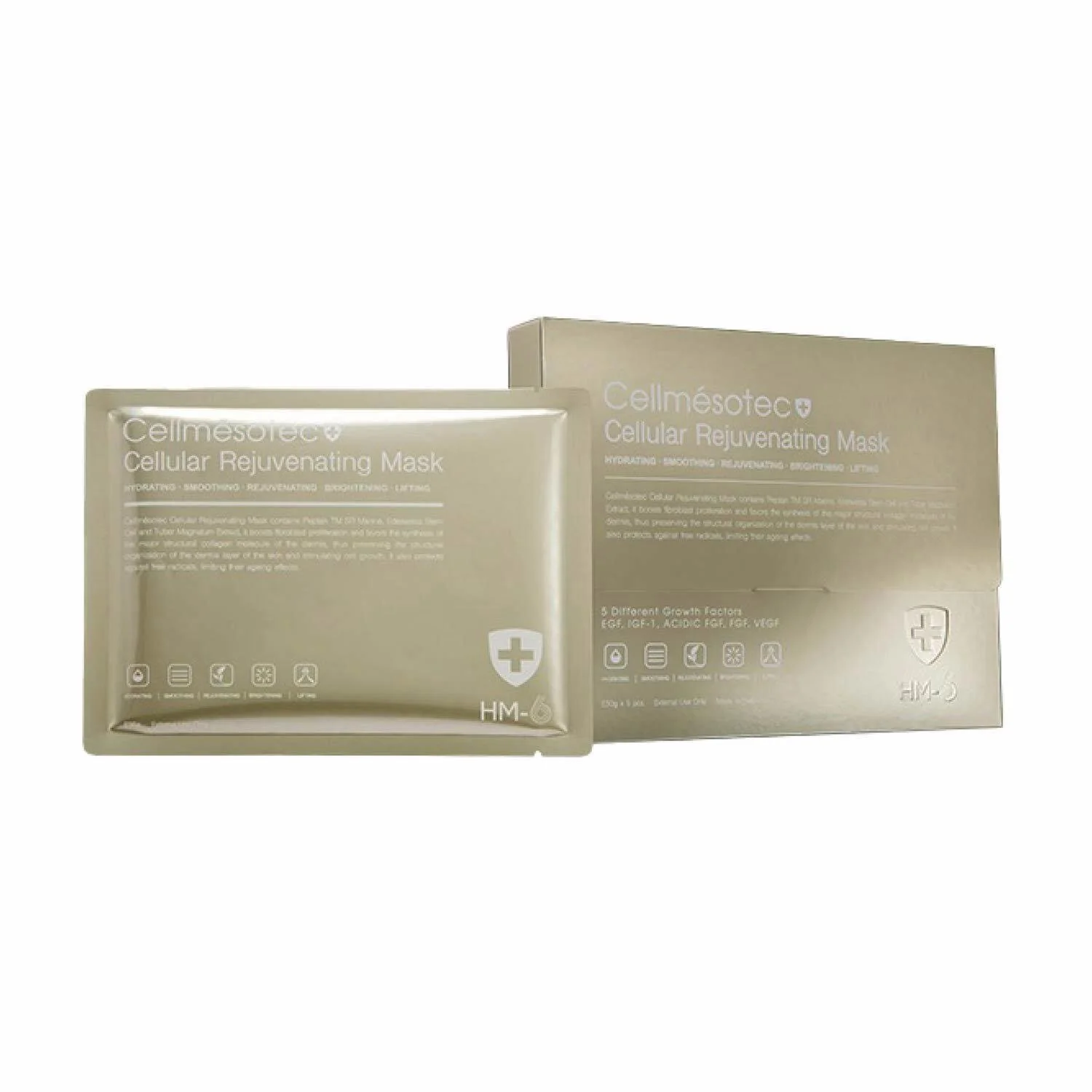 Cellmesotec Cellmesotec - Cellular Rejuvenating Mask (Smoothing, Rejuvenating, Brightening, Hydrating, Lifting) (e30g pc*1 box 5 pcs) CM011  Fixed Size - Olabens
