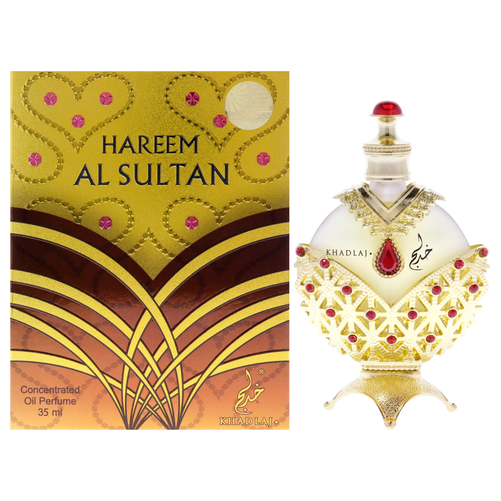 Khadlaj Hareem Al Sultan Gold by Khadlaj for Women - 1.16 oz Concentrated Perfume Oil - Olabens