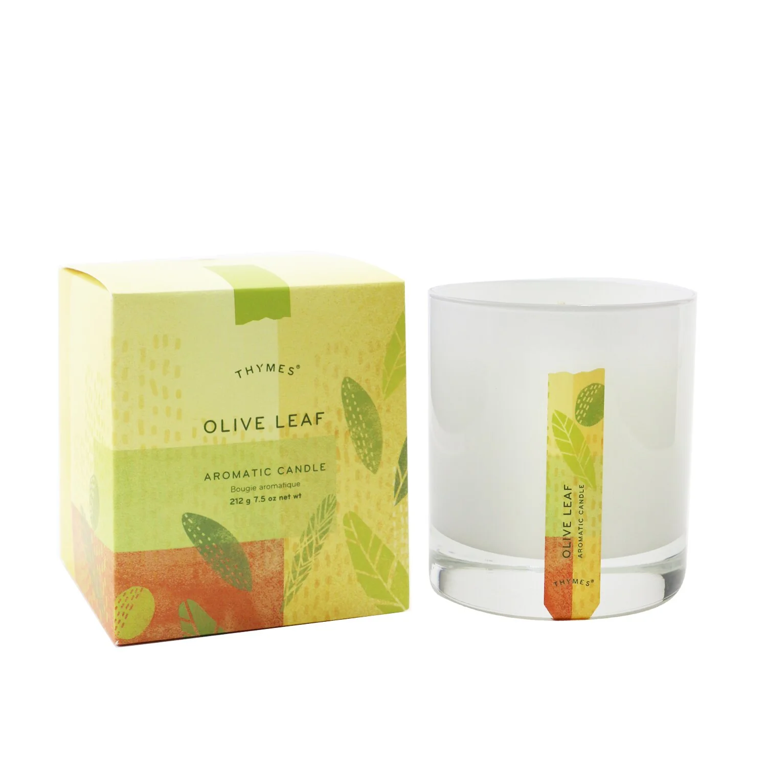 Thymes Aromatic Candle - Olive Leaf  212g/7.5oz - Olabens