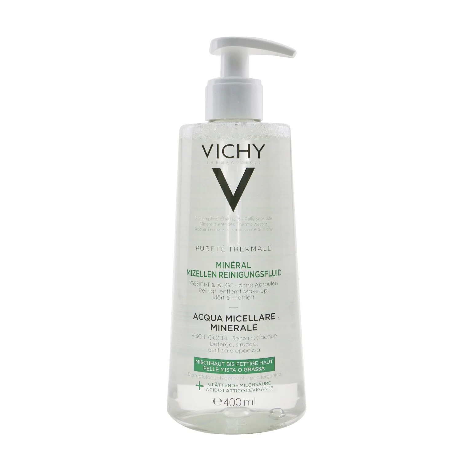 Vichy Purete Thermale Mineral Micellar Water - For Combination To Oily Skin  400ml/13.5oz - Olabens