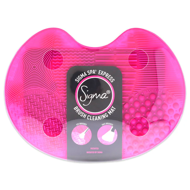 Sigma Spa Express Brush Cleaning Mat - Pink by SIGMA for Women - 1 Pc Brush Cleaner - Olabens