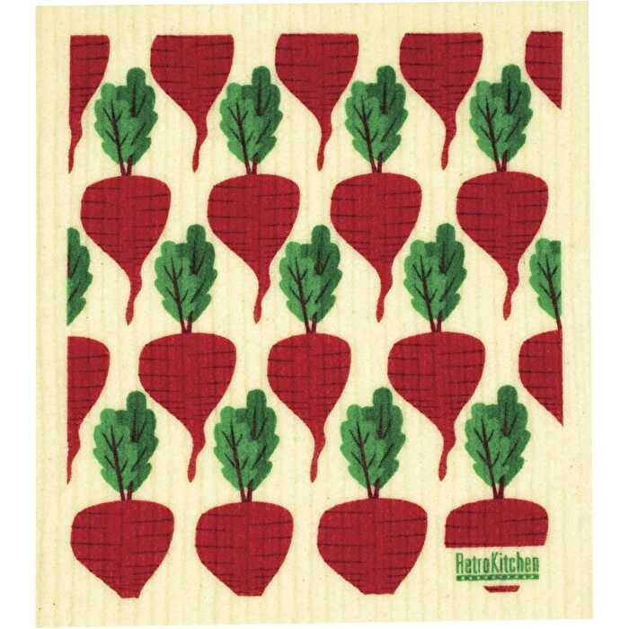 Retrokitchen 100% Compostable Sponge Cloth Beetroots - Olabens