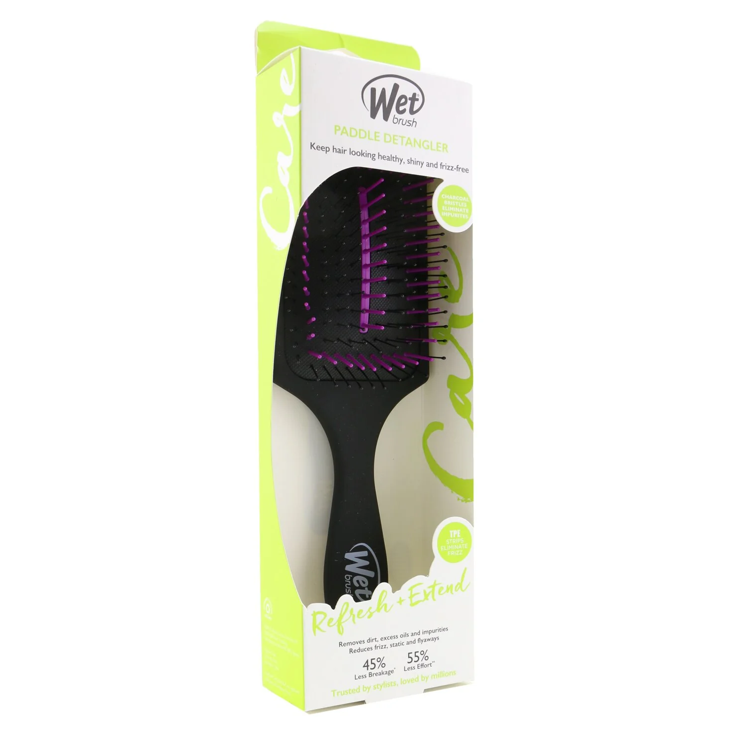 Wet Brush Charcoal Infused Paddle Hair Brush  1pc - Olabens