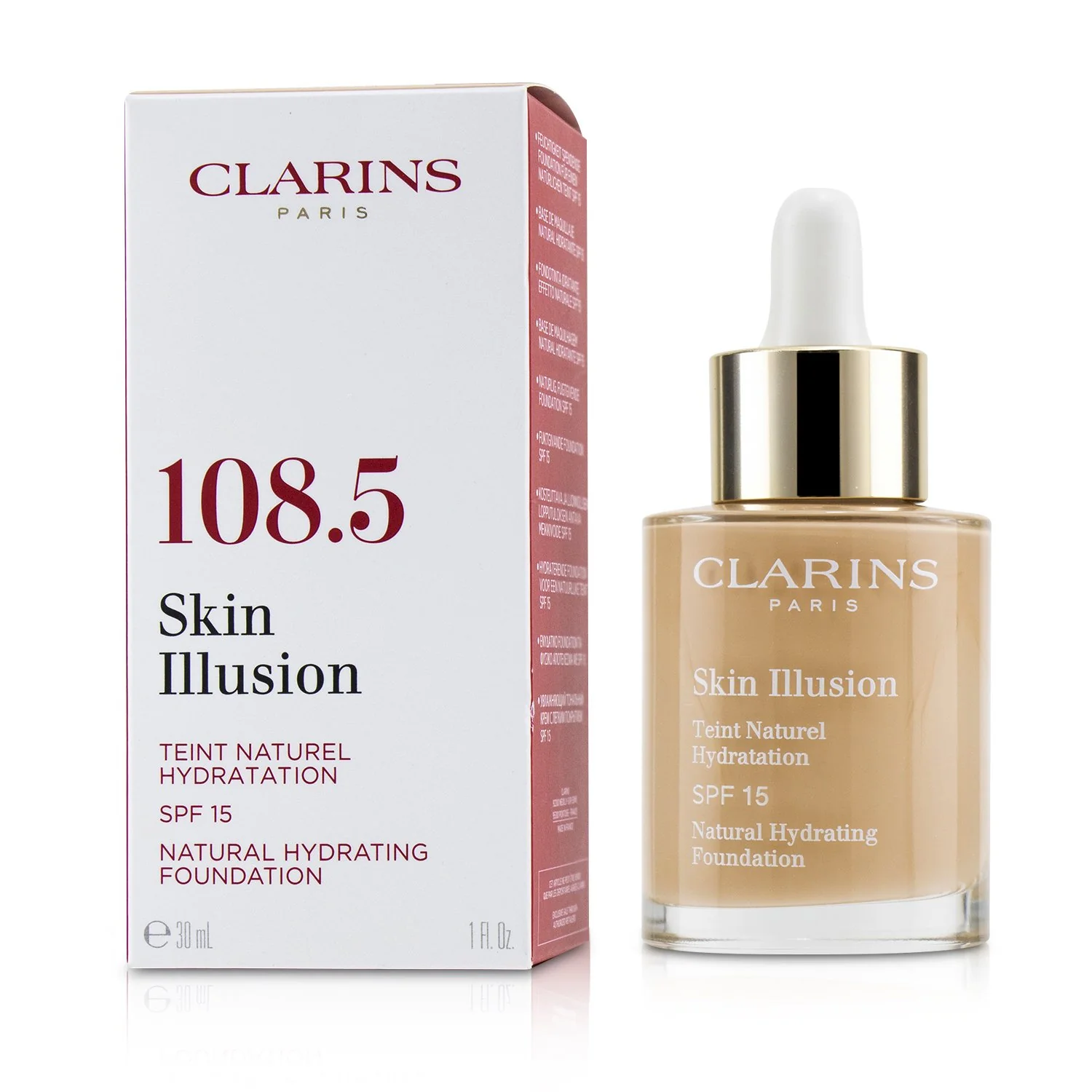Clarins Skin Illusion Natural Hydrating Foundation SPF 15 # 111 Auburn  30ml/1oz - Olabens