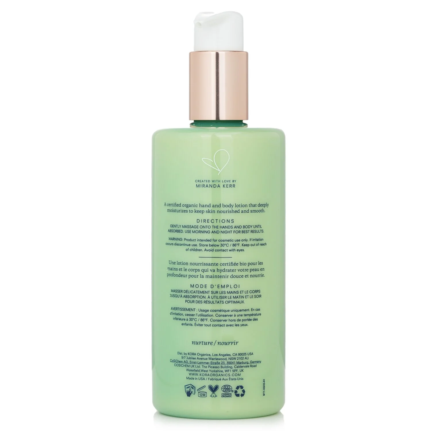 Kora Organics Hand & Body Lotion  300ml/10.14oz - Olabens