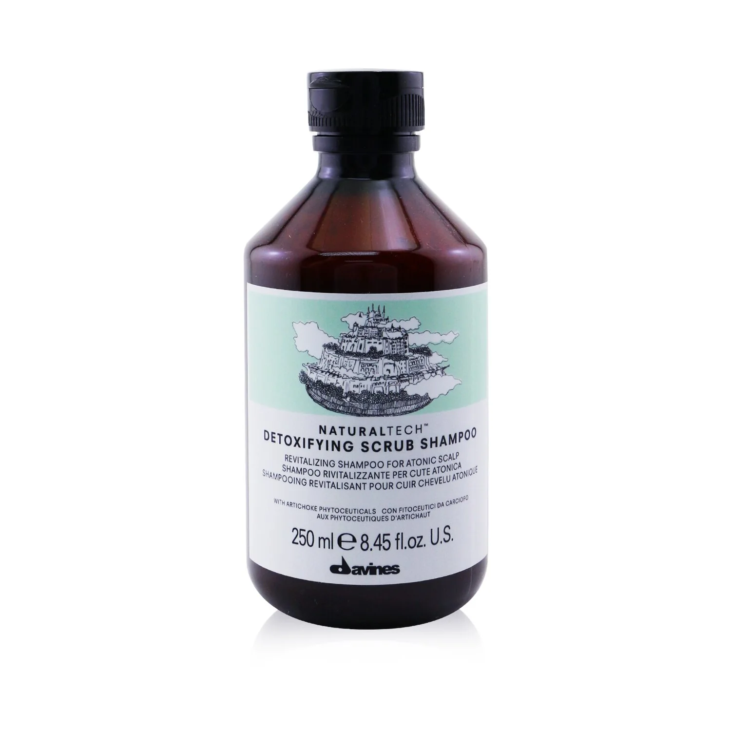 Davines Natural Tech Detoxifying Scrub Shampoo (For Atonic Scalp)  250ml/8.45oz - Olabens