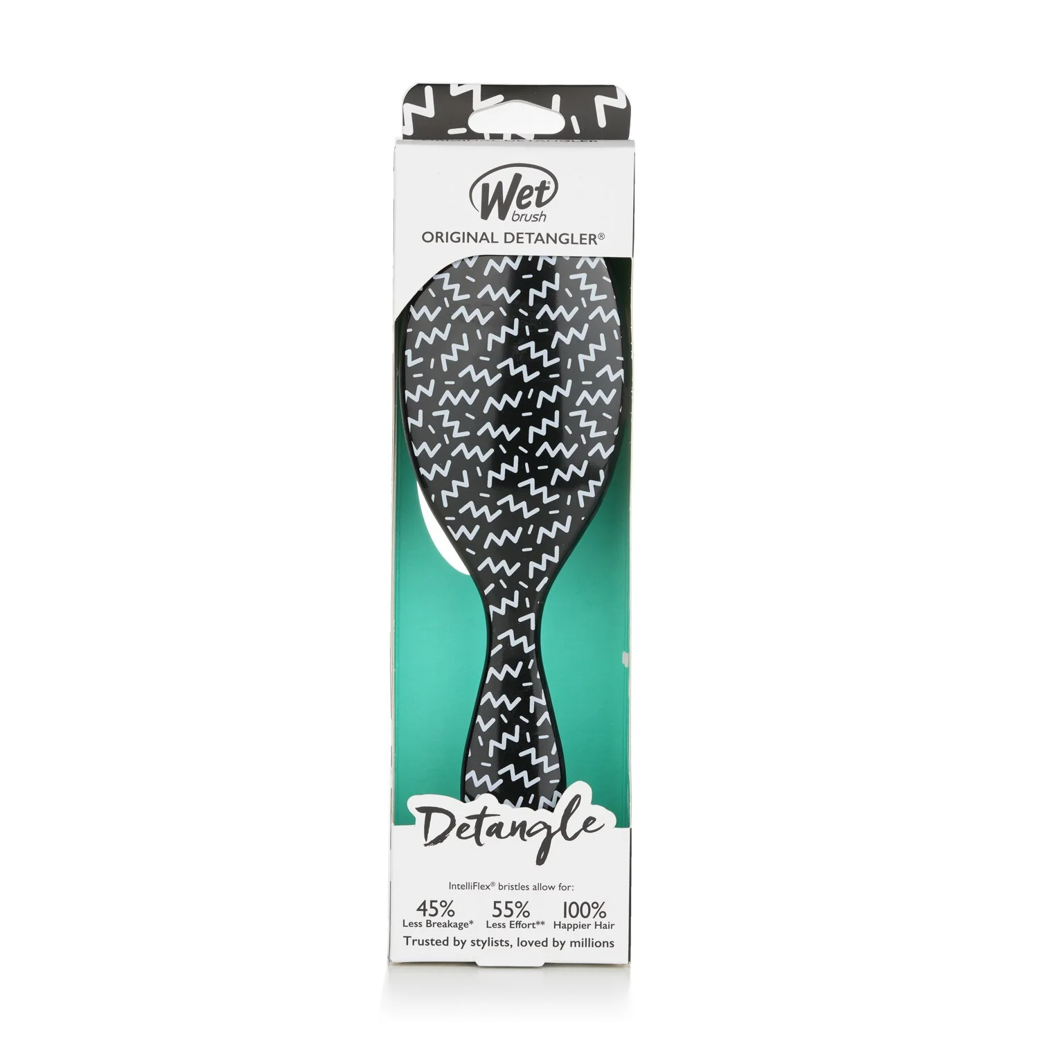 Wet Brush Original Detangler Hipster - # Squiggle  1pc - Olabens