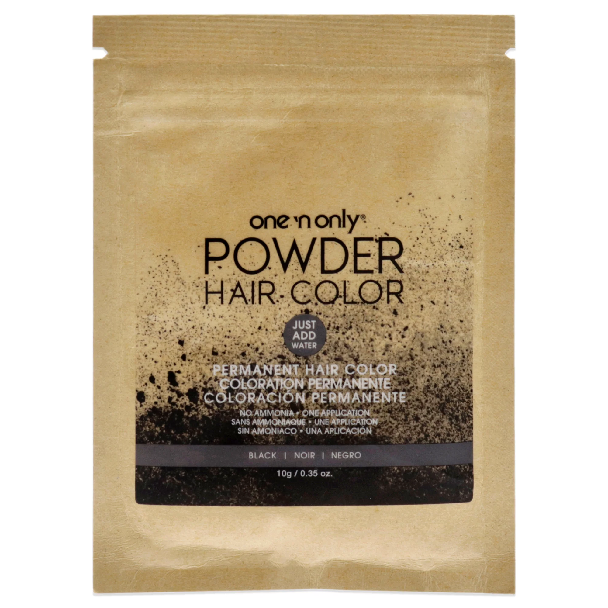 Powder Hair Color - Black by One n Only for Unisex - 0.35 oz Hair Color - Olabens