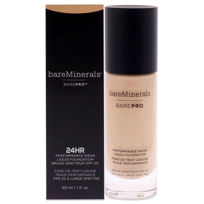 BareMinerals Barepro Performance Wear Liquid Foundation SPF 20 - 09 Light Natural by bareMinerals for Women - 1 oz Foundation - Olabens