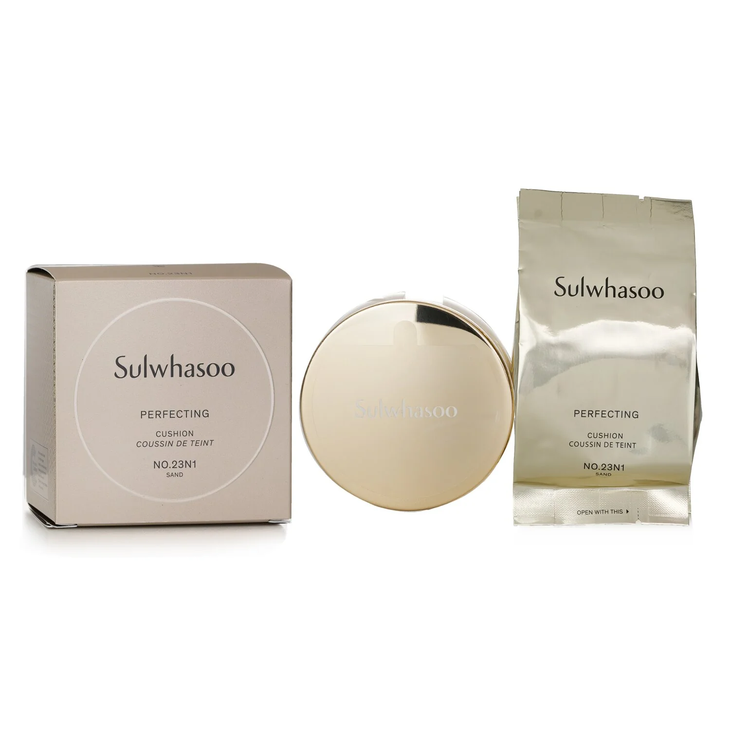 Sulwhasoo Perfecting Cushion - # No.23N1 Sand  15g x2pcs - Olabens