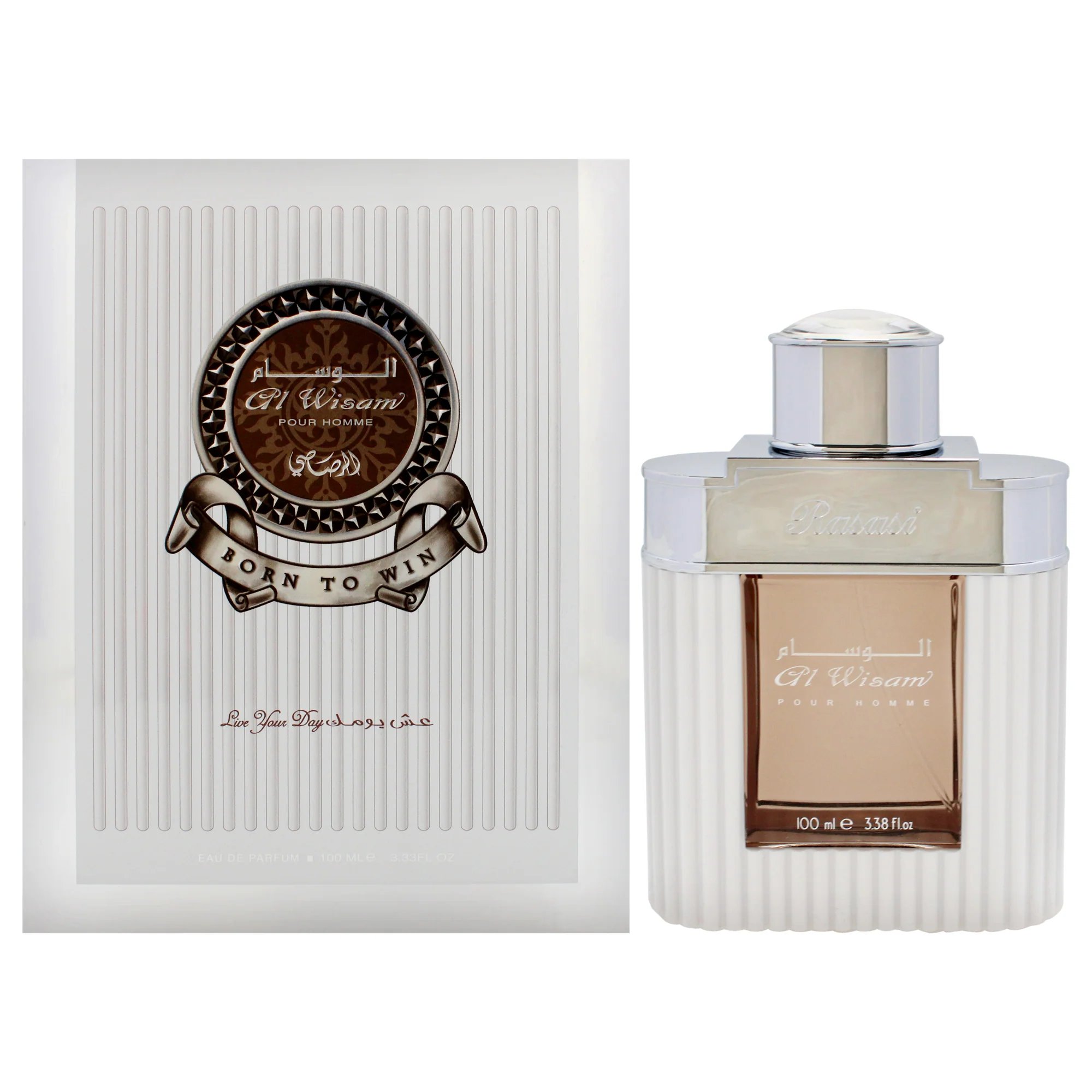 Al Wisam Born to Win by Rasasi for Men - 3.33 oz EDP Spray - Olabens