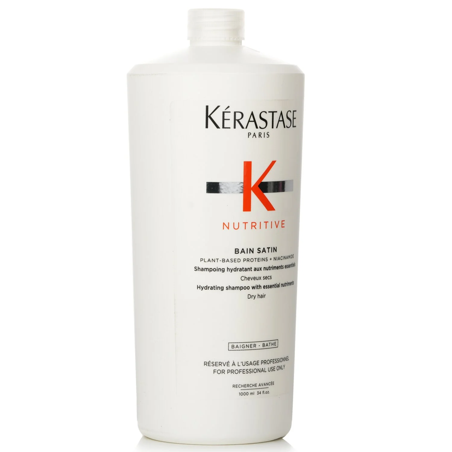 Kerastase Nutritive Bain Satin Hydrating Shampoo With Essential Nutriments (Dry Hair)  1000ml/34oz - Olabens