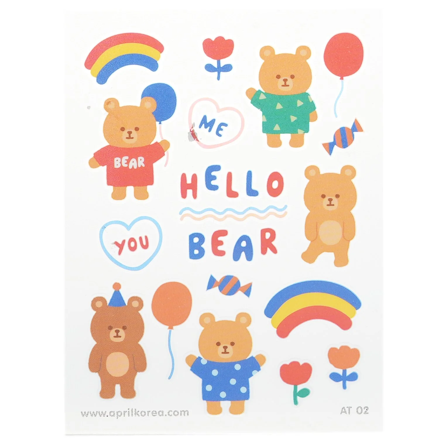 April Korea April Body Sticker - # AT 02  1pc - Olabens