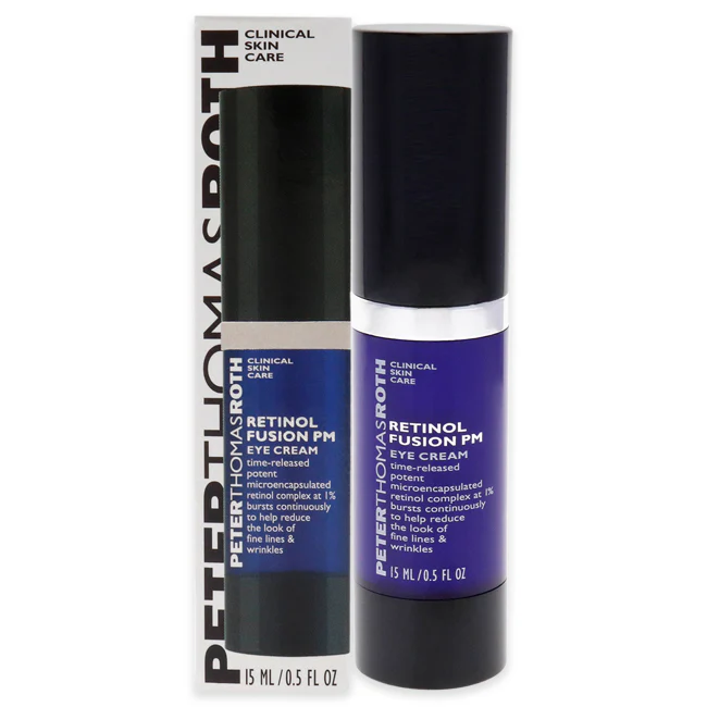 Retinol Fusion PM Eye Cream by Peter Thomas Roth for Unisex - 0.5 oz Cream - Olabens