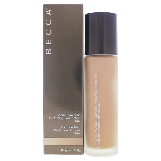 Becca Aqua Luminous Perfecting Foundation - Tan by Becca for Women - 1 oz Foundation - Olabens