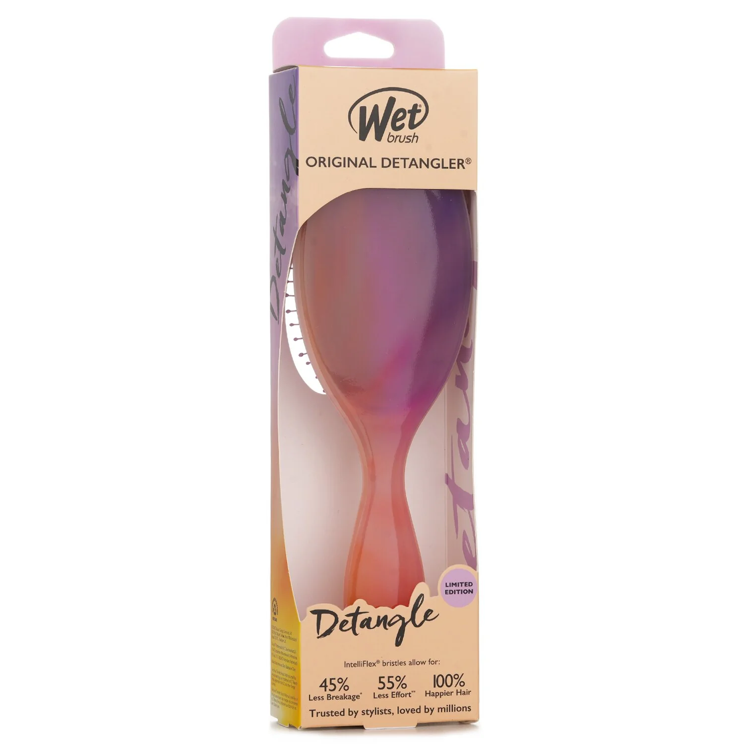 Wet Brush Original Detangler Desert Afterglow Pink Hair Brush  1pc - Olabens