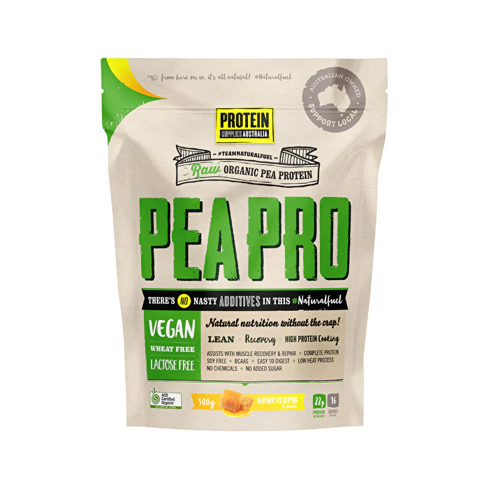 Protein Supplies Australia PeaPro (Raw Pea Protein) Honeycomb 500g - Olabens