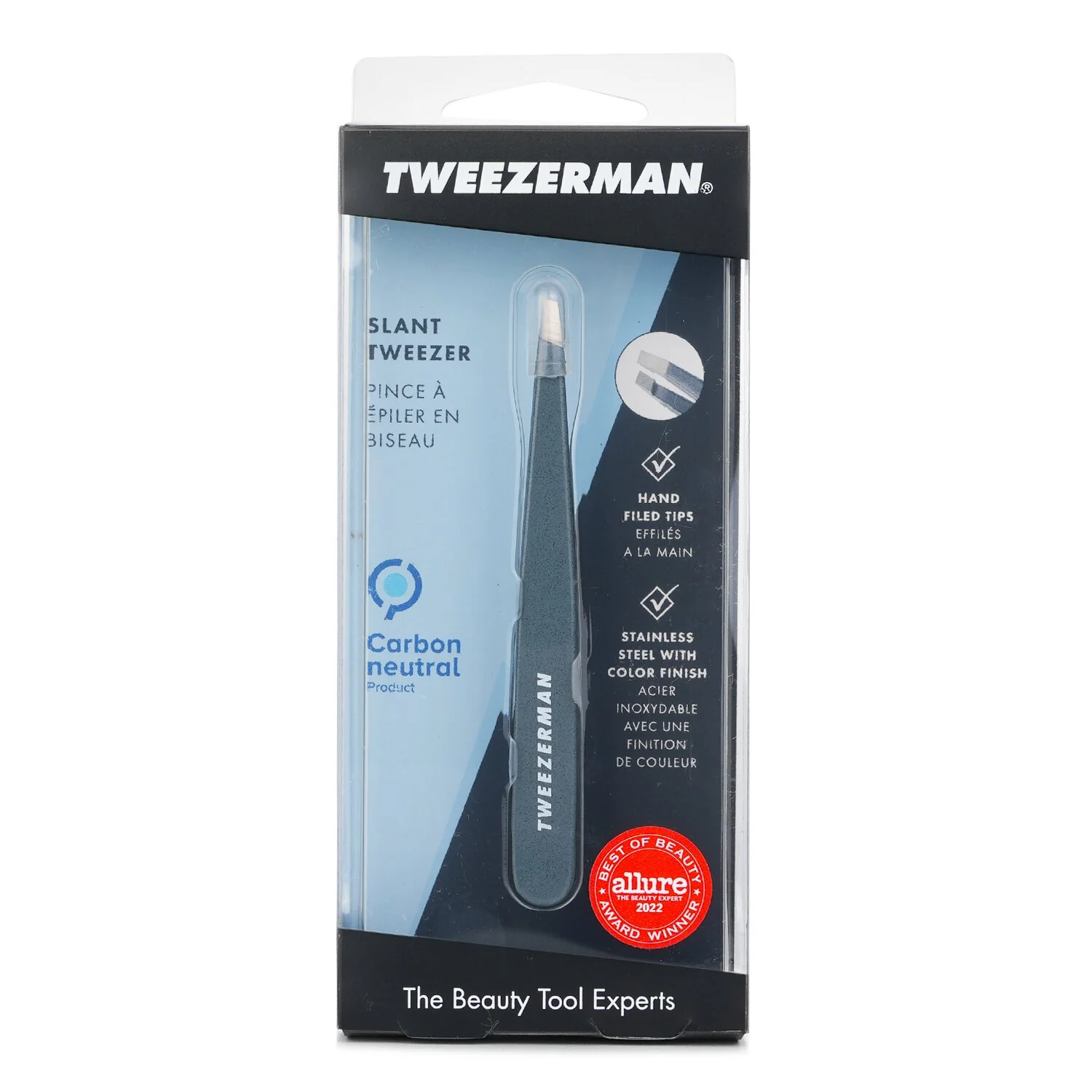 Tweezerman Slant Tweezer - Blue Stone - Olabens