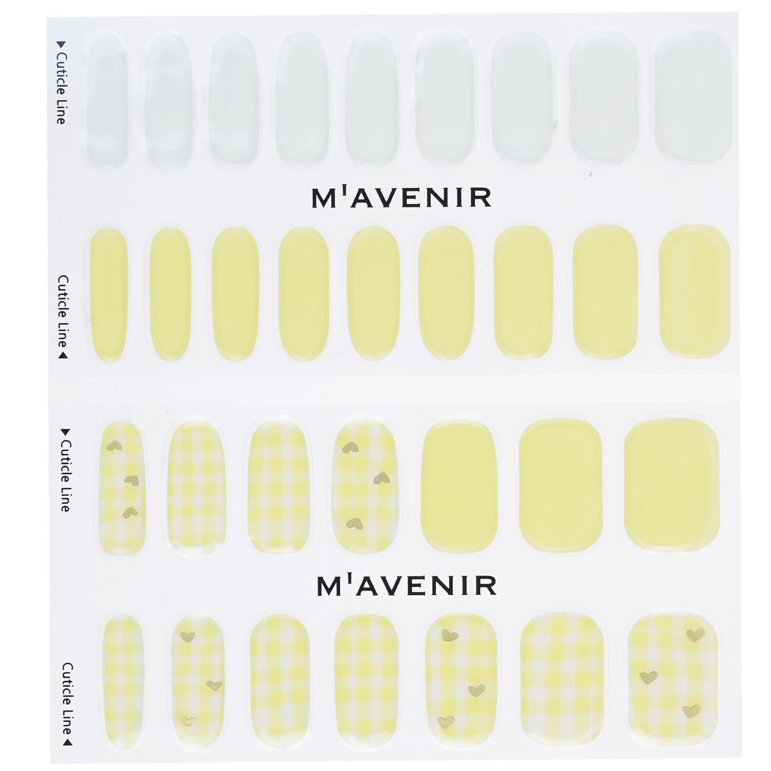 Mavenir Nail Sticker (Yellow) - # Day Dream Nail  32pcs - Olabens