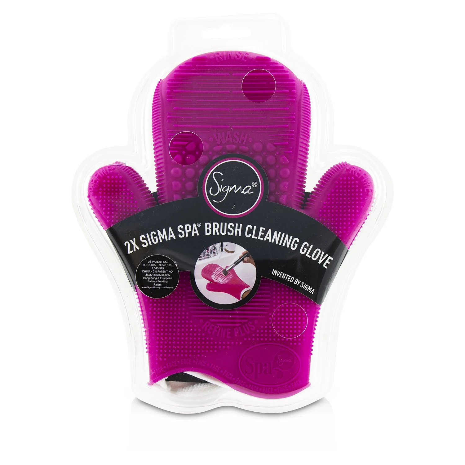 Sigma Beauty 2X Sigma Spa Brush Cleaning Glove - # Pink - Olabens