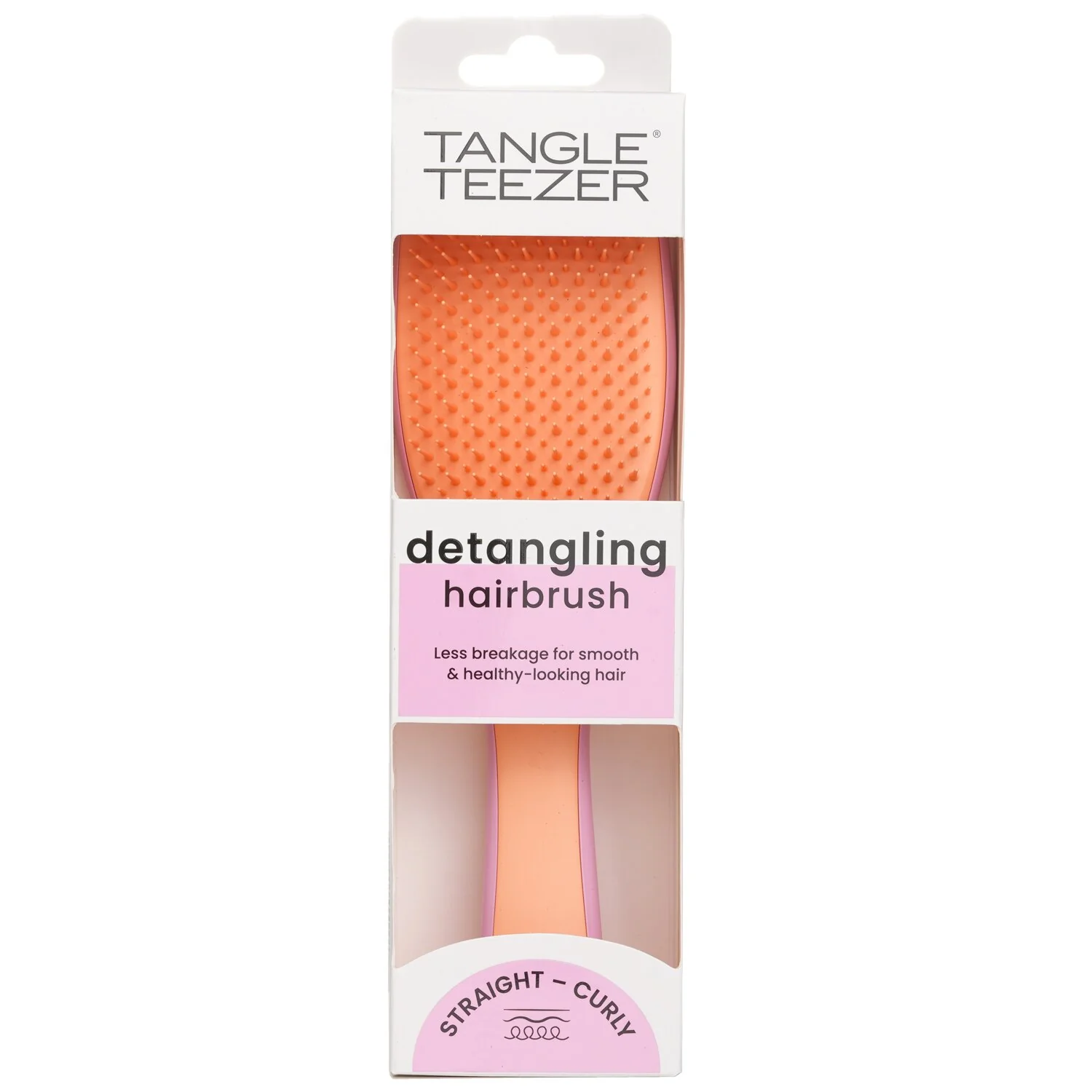 Tangle Teezer The Ultimate Detangler Handled Detangling Brush - # Apricot And Rosebud  1pc - Olabens