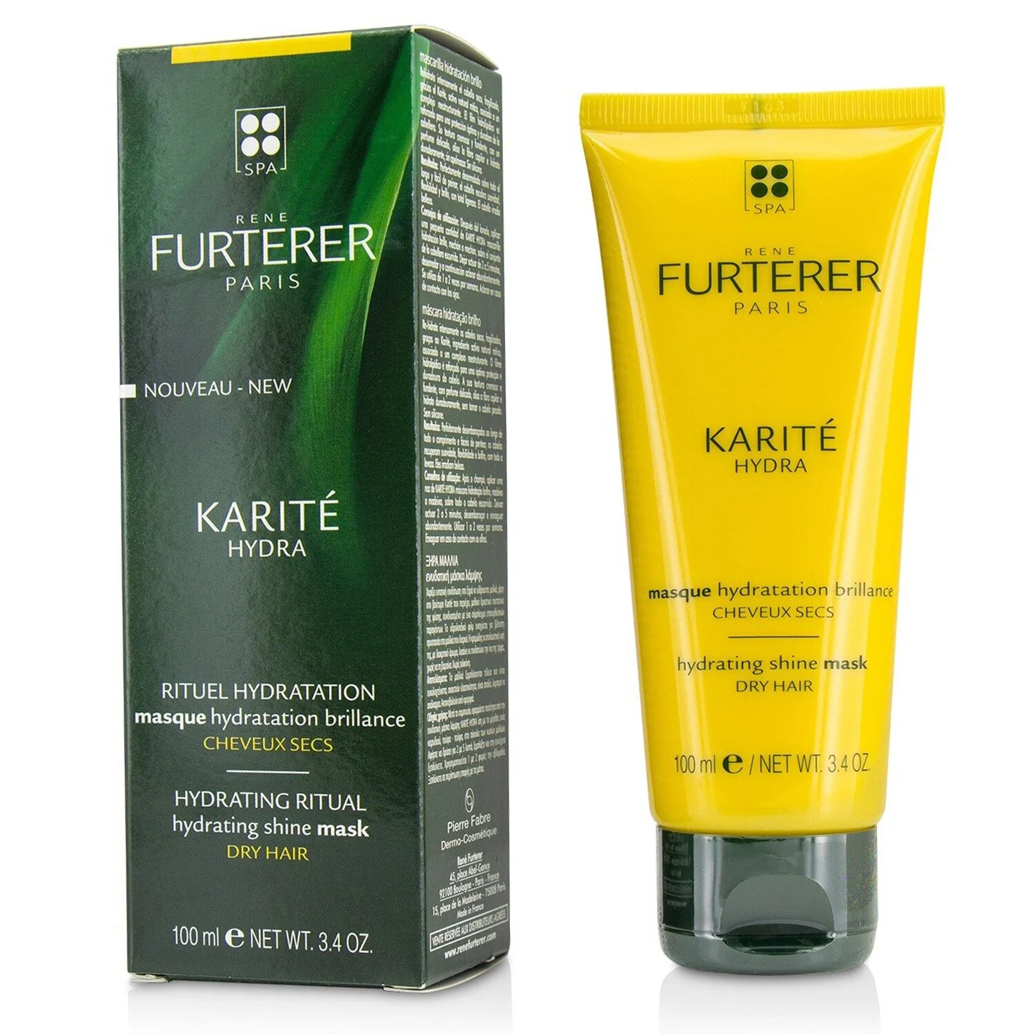 Rene Furterer Karite Hydra Hydrating Ritual Hydrating Shine Mask (Dry Hair) (unboxed)  200ml/6.9oz - Olabens