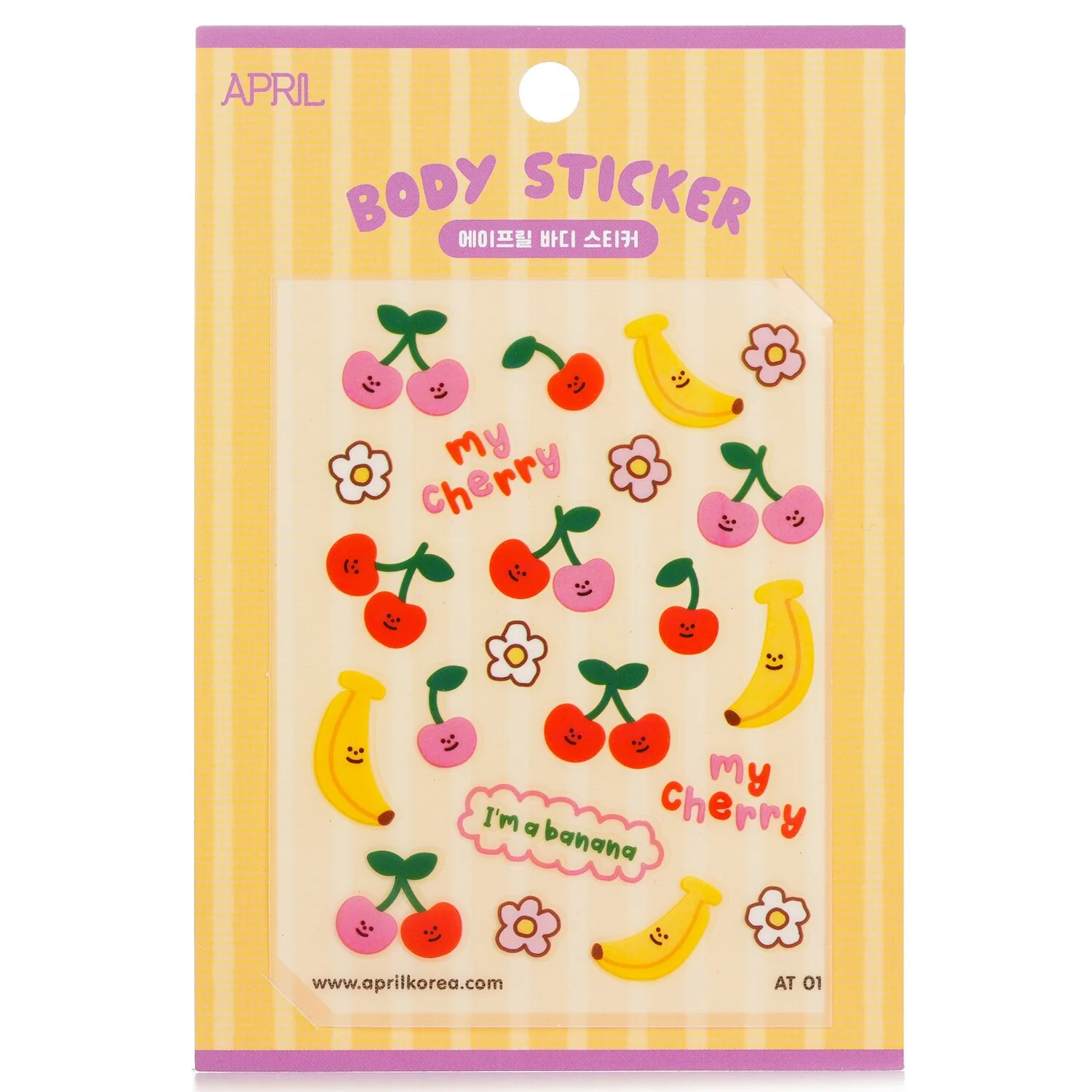 April Korea April Body Sticker - # AT 01  1pc - Olabens