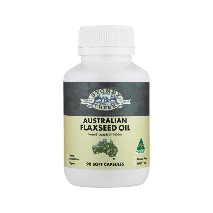 Stoney Creek Australian Flaxseed Oil 1000mg 90c - Olabens