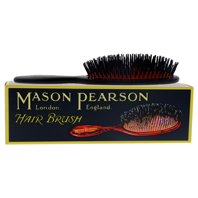 Mason Pearson Pocket Bristle Brush - B4 Dark Ruby by Mason Pearson for Unisex - 1 Pc Hair Brush - Olabens