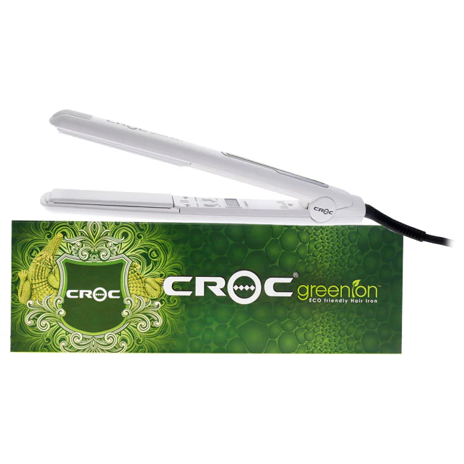 Croc Greenion Flat Iron - White by Croc for Unisex - 1 Inch Flat Iron - Olabens