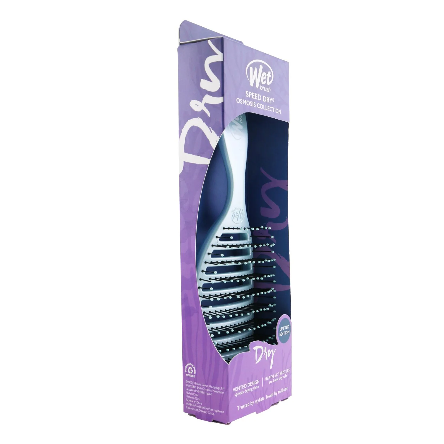 Wet Brush Speed Dry Detangler Osmosis Collection - # Blue (Limited Edition)  1pc - Olabens