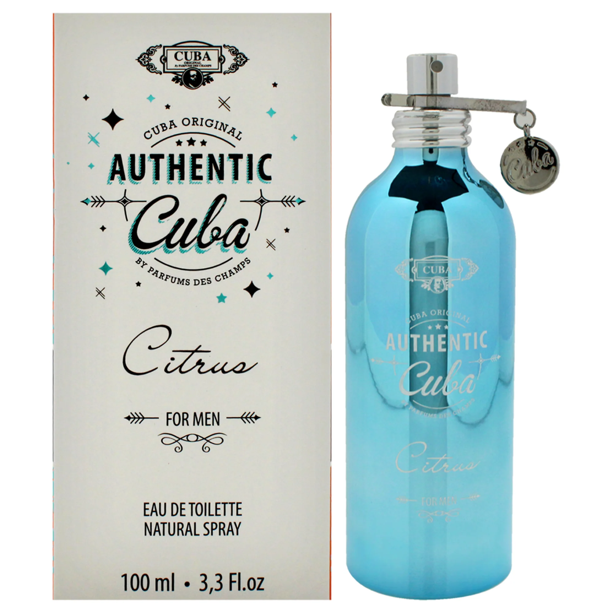 Cuba Authentic Citrus by Cuba for Men - 3.3 oz EDT Spray - Olabens